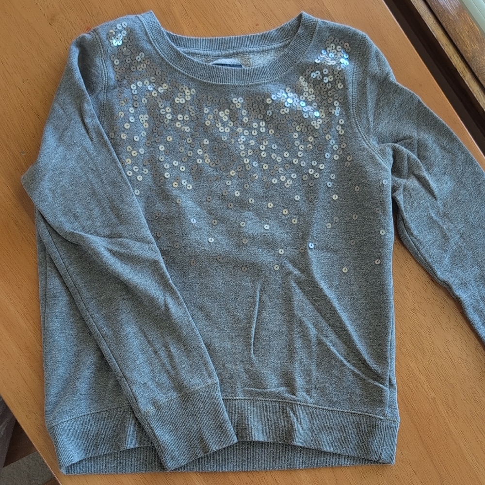 GAP Gray Sequin Kids Top